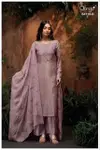 Qyra 4119 By Ganga Bemberg Silk Jacquard Designer Salwar Suits Exporters In India